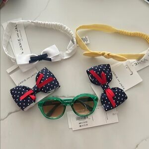 Janie and Jack Kids' Accessories Set - Green, White, Yellow, Navy